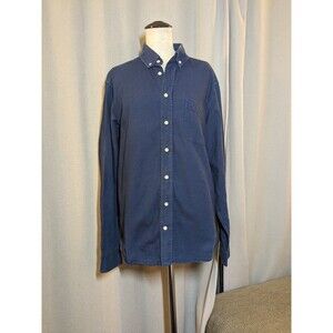 Taylor Stitch Blue Shirt Button Down Long Sleeve Collar Mens Size 42 Large